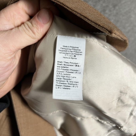 J Crew Willa Blazer Womens 4P Beige Wool Blend Tailored Office Work Jacket - Picture 5 of 7